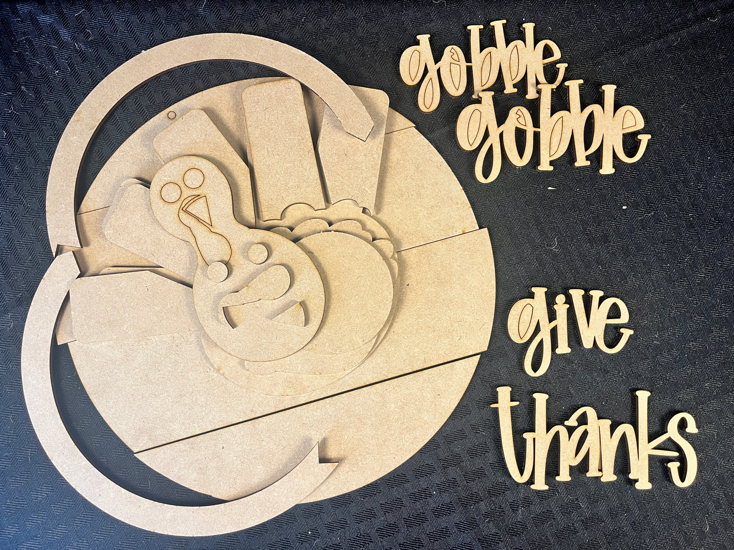 Give Thanks Turkey Door Hanger