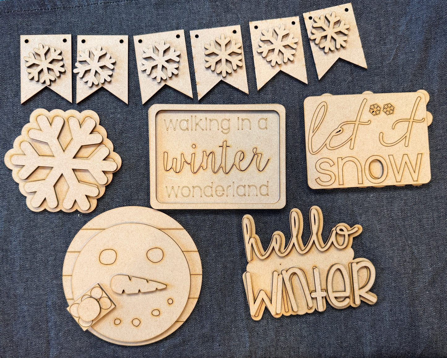 Winter Wonderland Tiered Tray Set