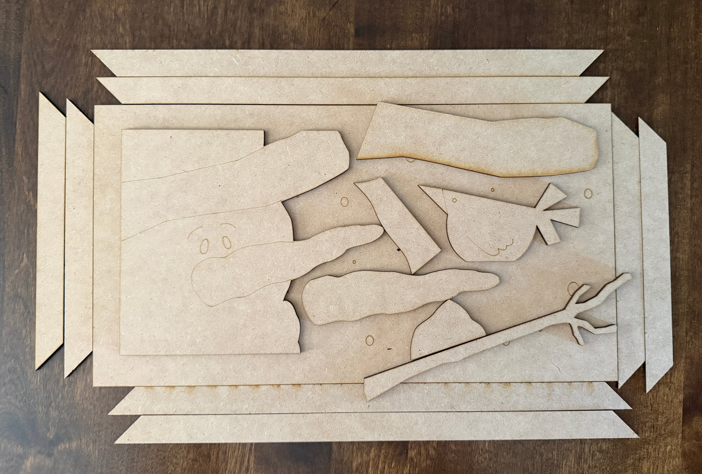 Snowman Bird Friends