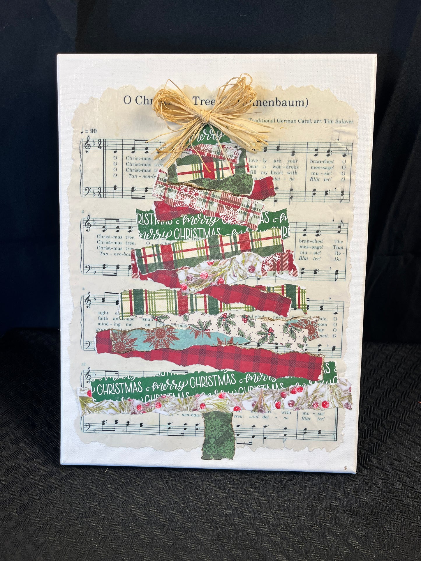 Scrapbook Paper Christmas Tree DIY Kit