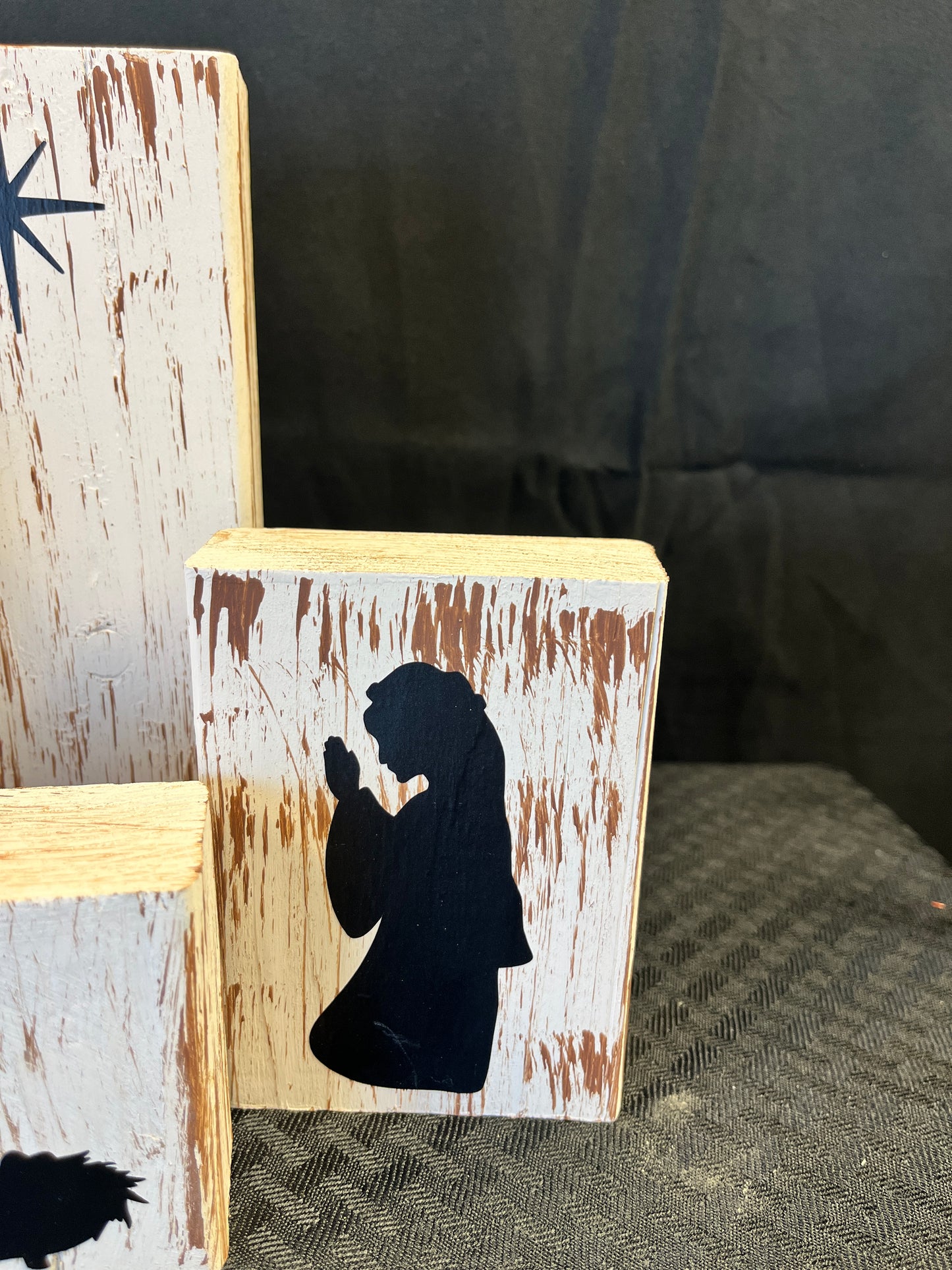 Rustic Wooden Nativity Set DIY Kit