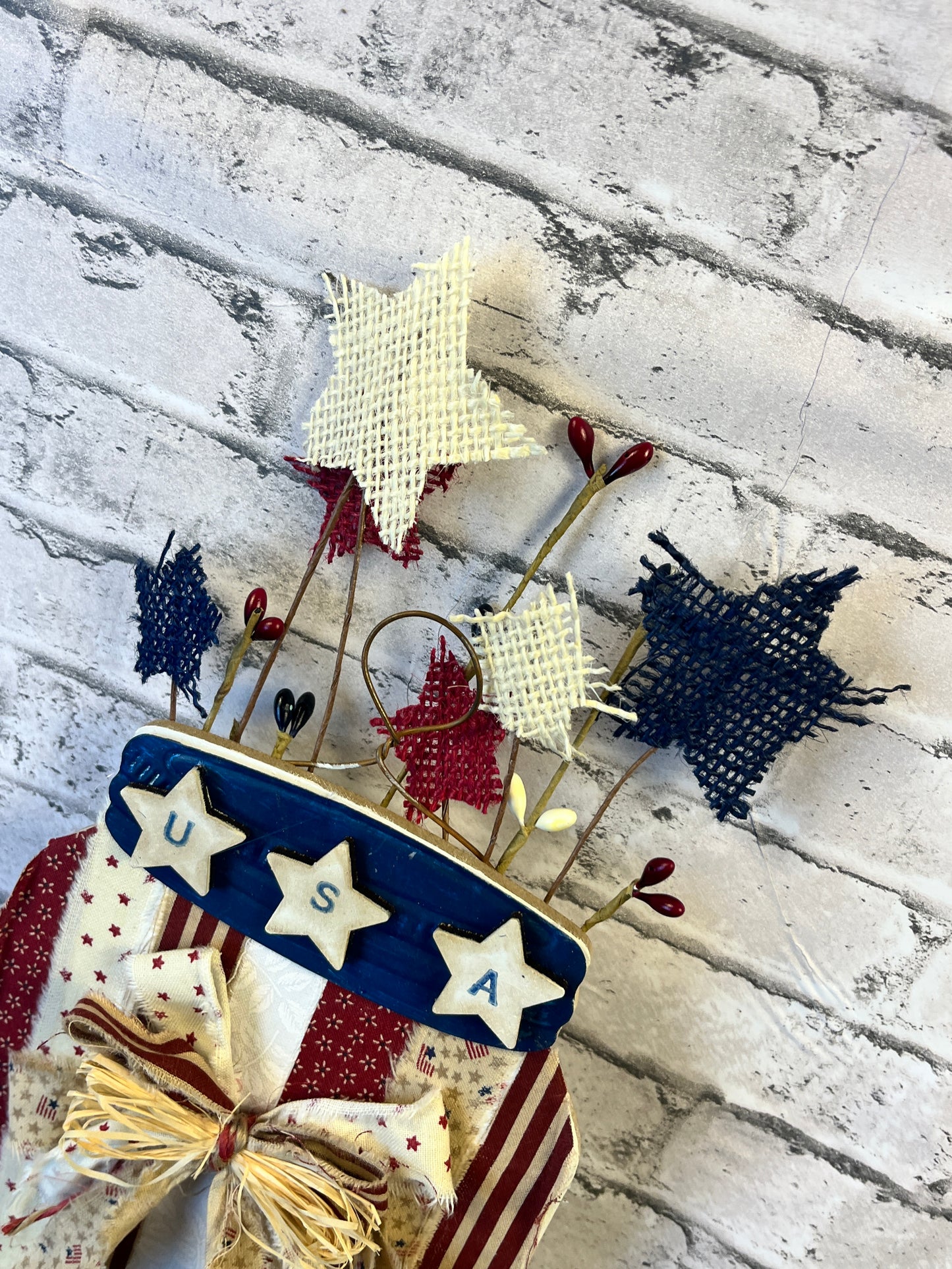 Patriotic Mason Jar Hanger