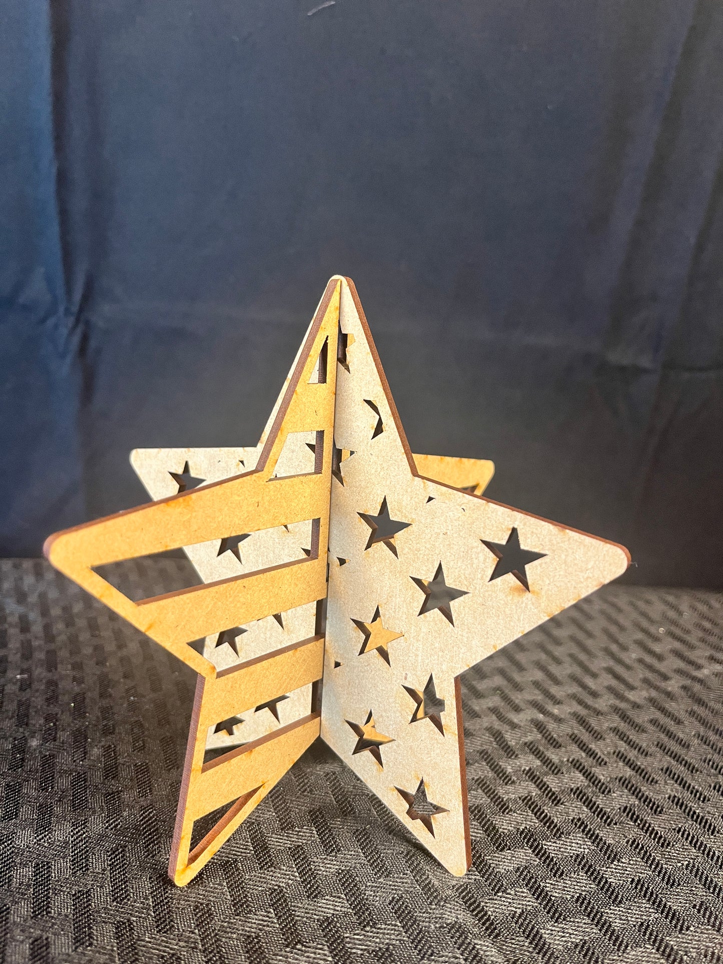 3 D Patriotic Stars DIY Kit Set of 5