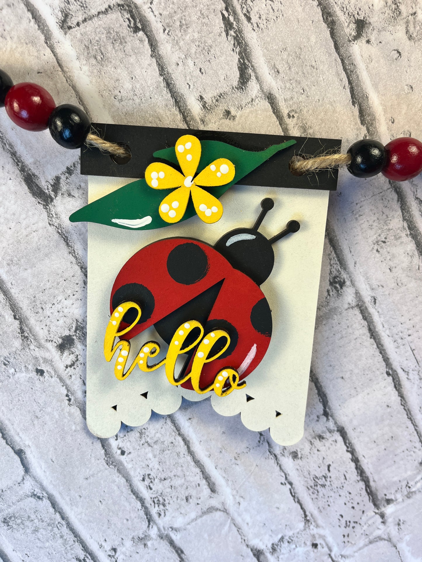 Hello Ladybug Banner DIY Kit