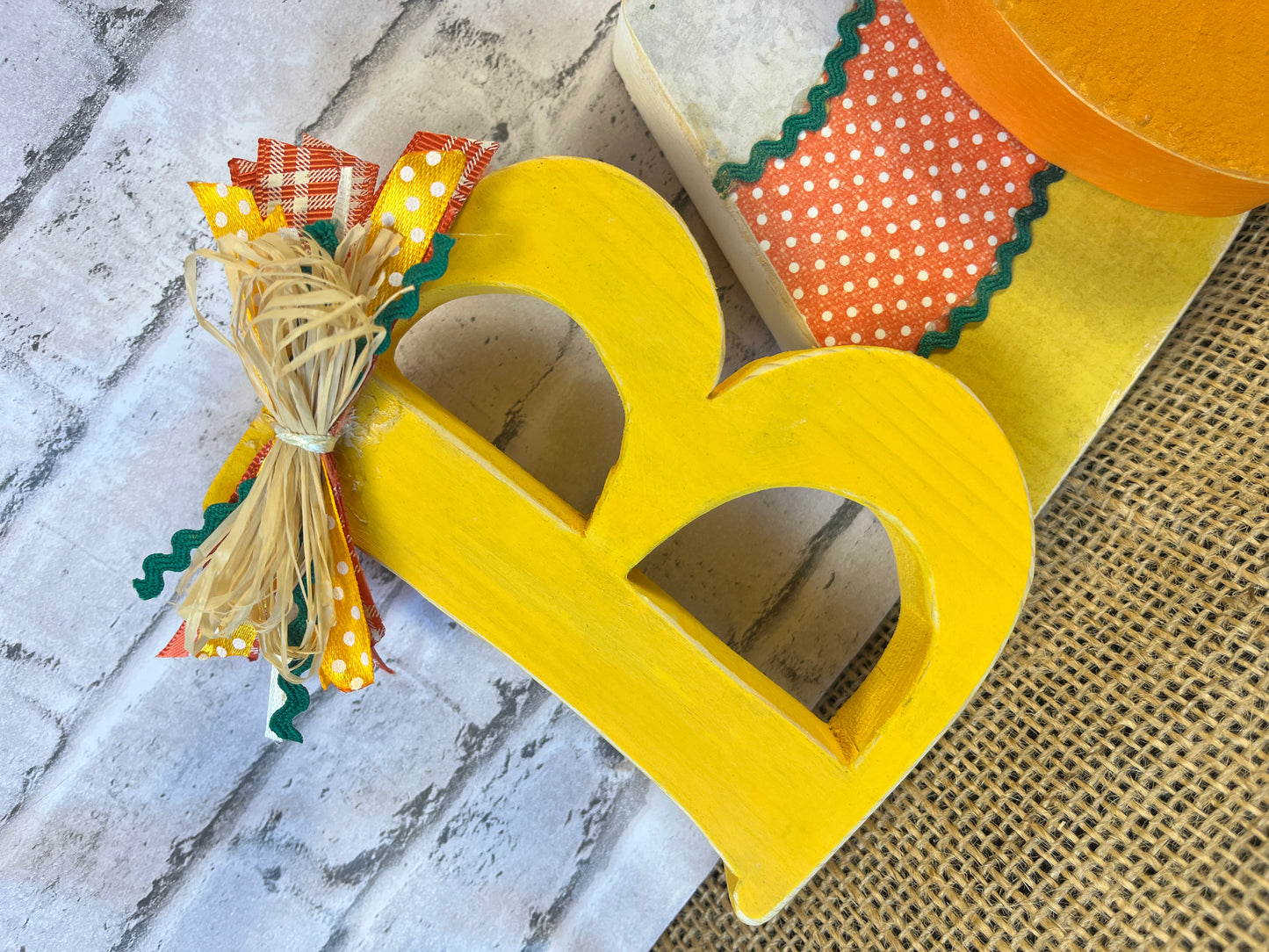 Candy Corn and Pumpkin BOO Shelf Sitter