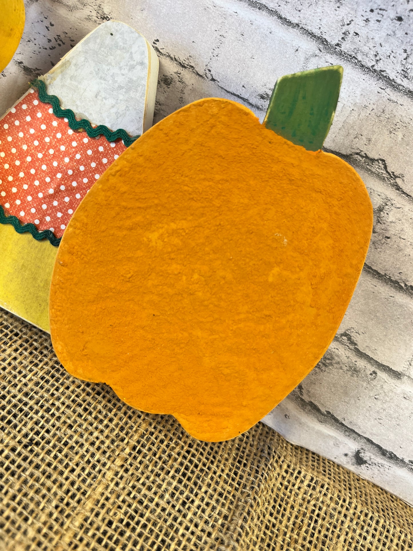 Candy Corn and Pumpkin BOO Shelf Sitter