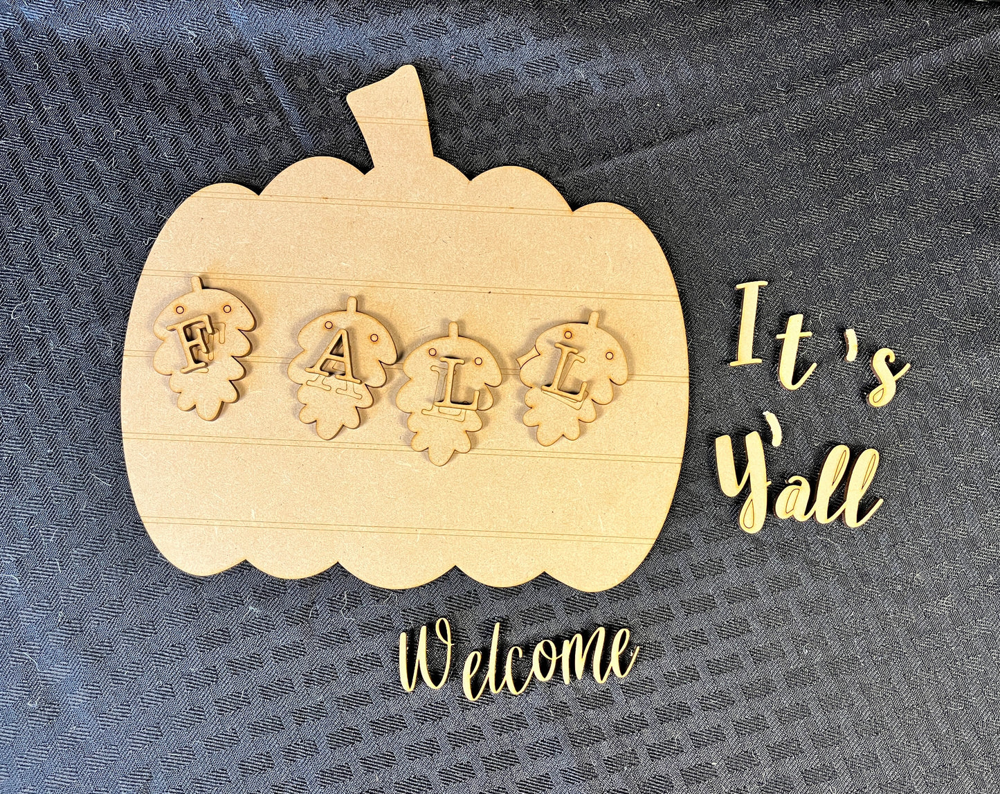 Fall Pumpkin Welcome Reversible Sign DIY Kit