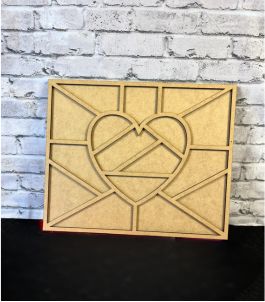 Mosaic Heart DIY Kit - Laser Cutout Only