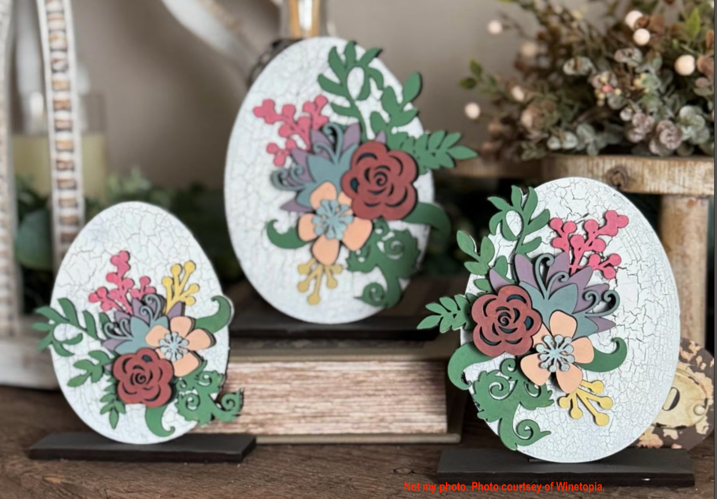 Spring Floral Egg Trio