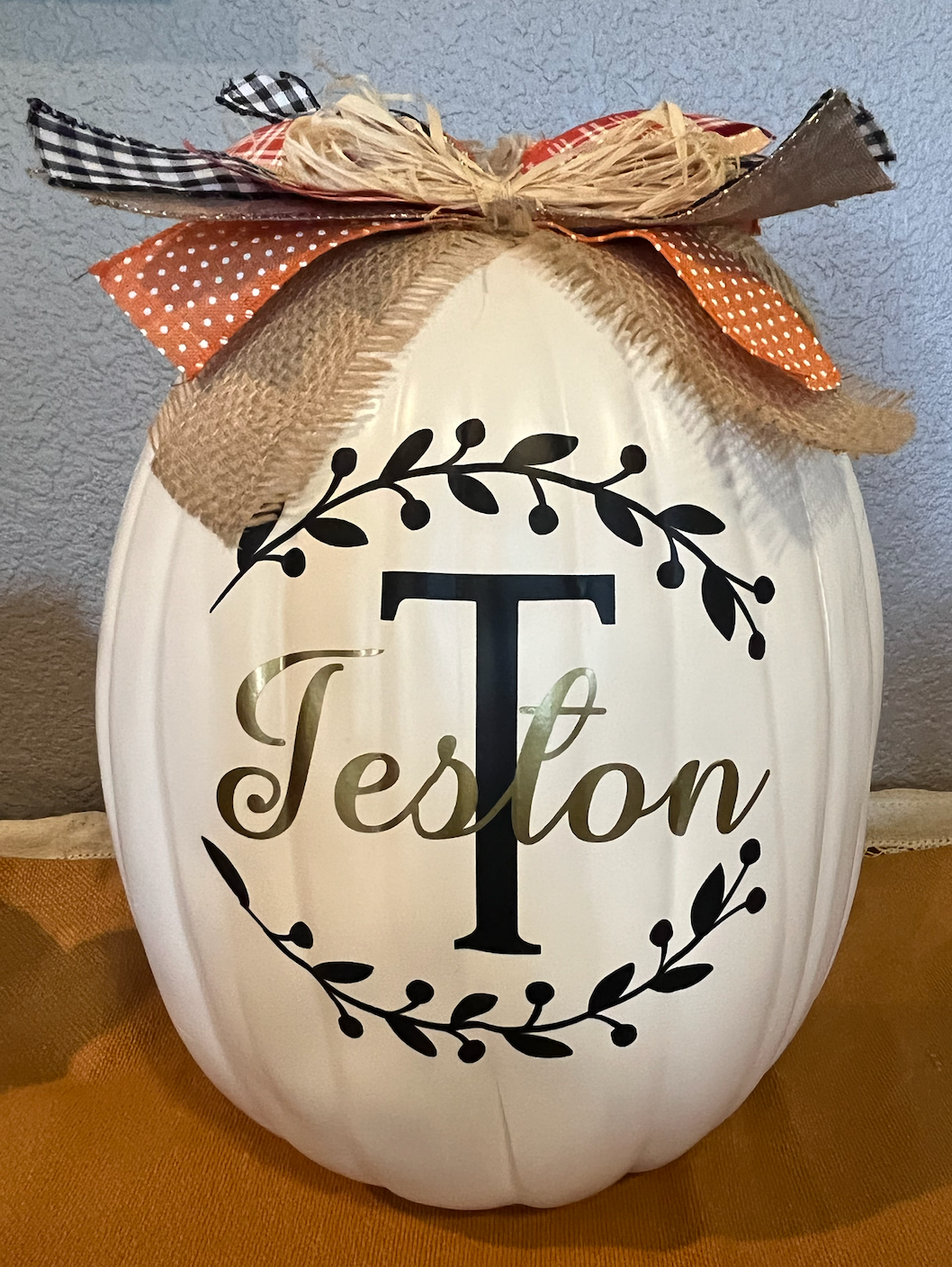 Personalized Pumpkin