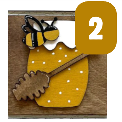 Bee Signs for Interchangeable Ladder Frame