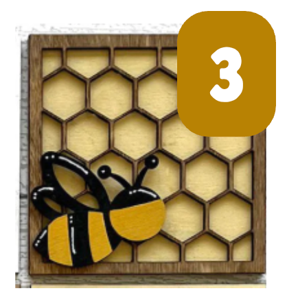 Bee Signs for Interchangeable Ladder Frame
