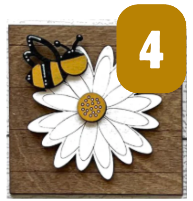 Bee Signs for Interchangeable Ladder Frame