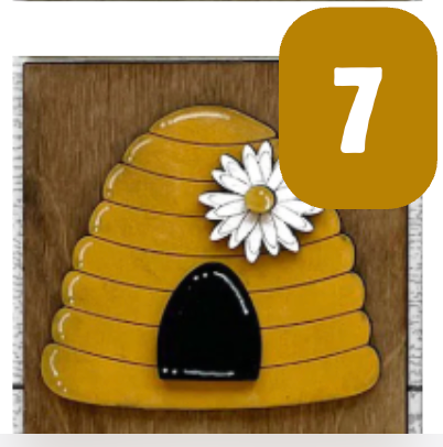 Bee Signs for Interchangeable Ladder Frame