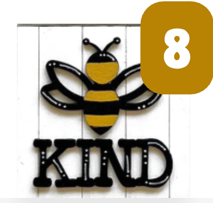 Bee Signs for Interchangeable Ladder Frame