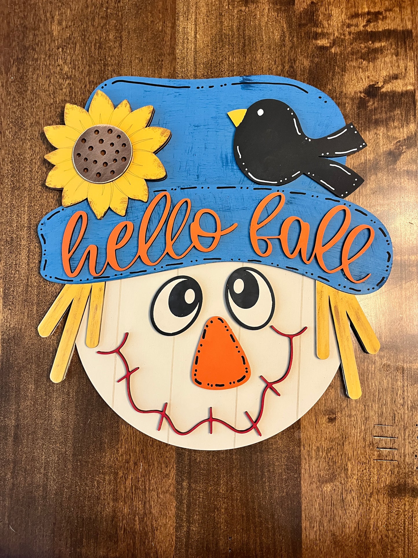 Stinkin' Cute Hello Fall Scarecrow