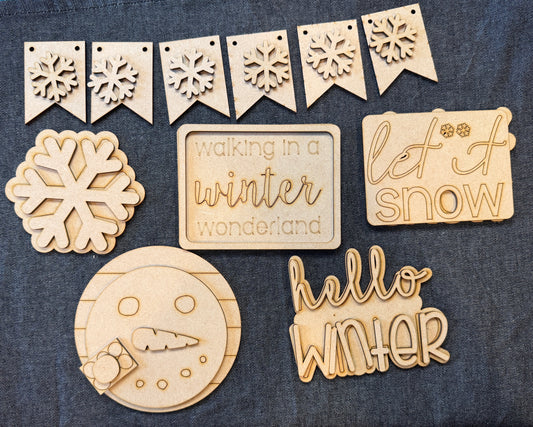 Winter Wonderland Tiered Tray Set