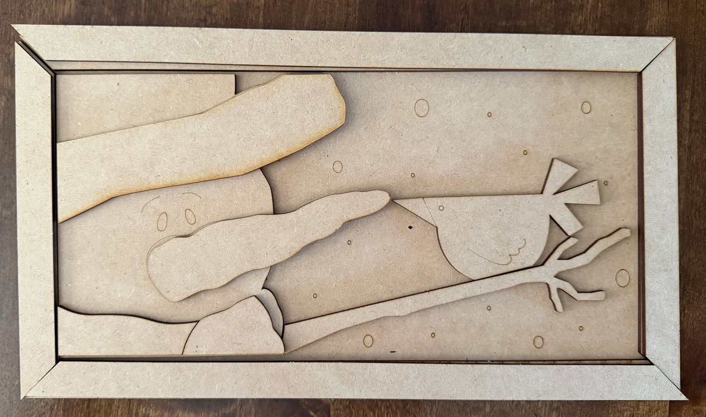 Snowman Bird Friends