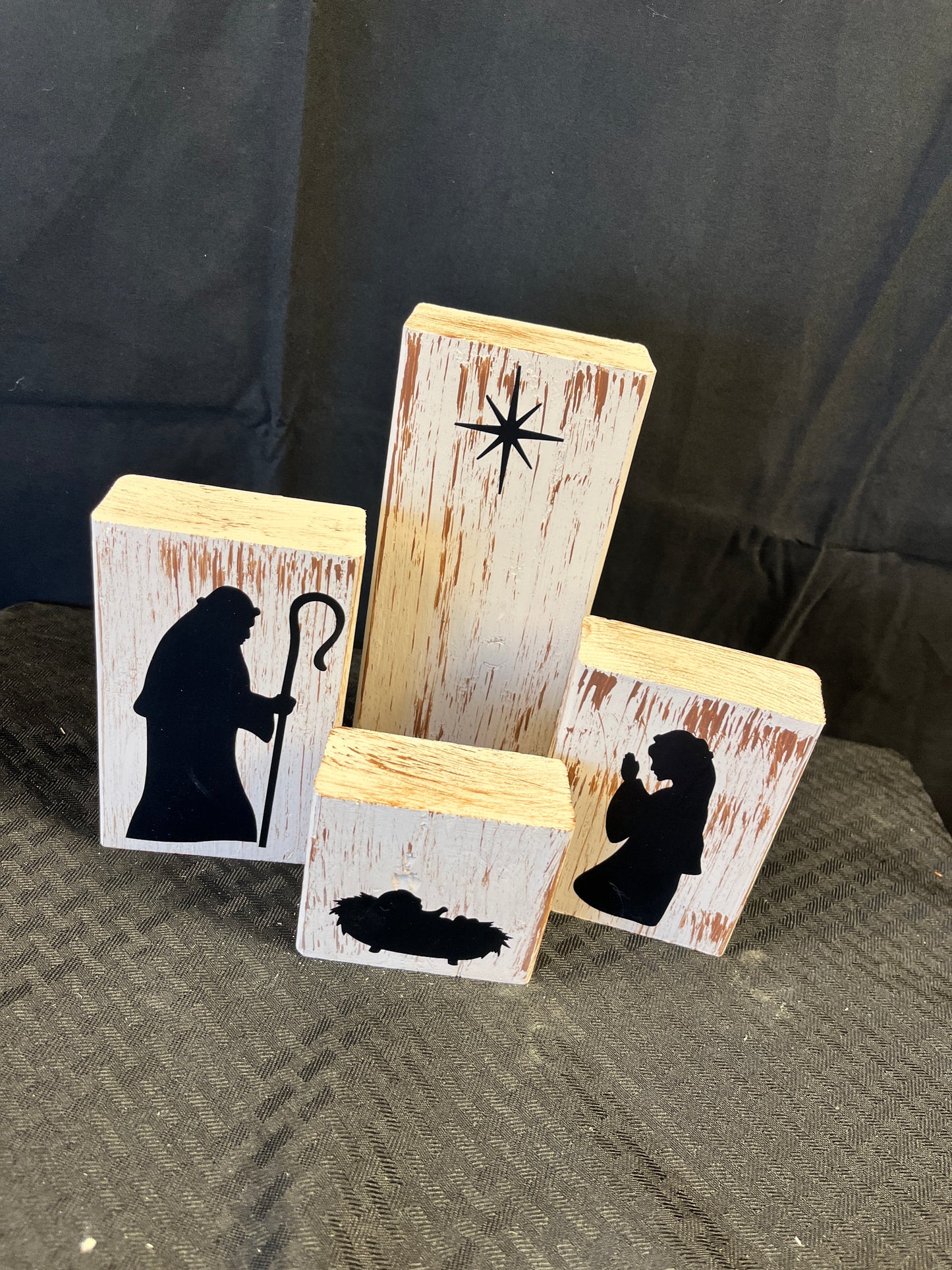 Rustic Wooden Nativity Set DIY Kit