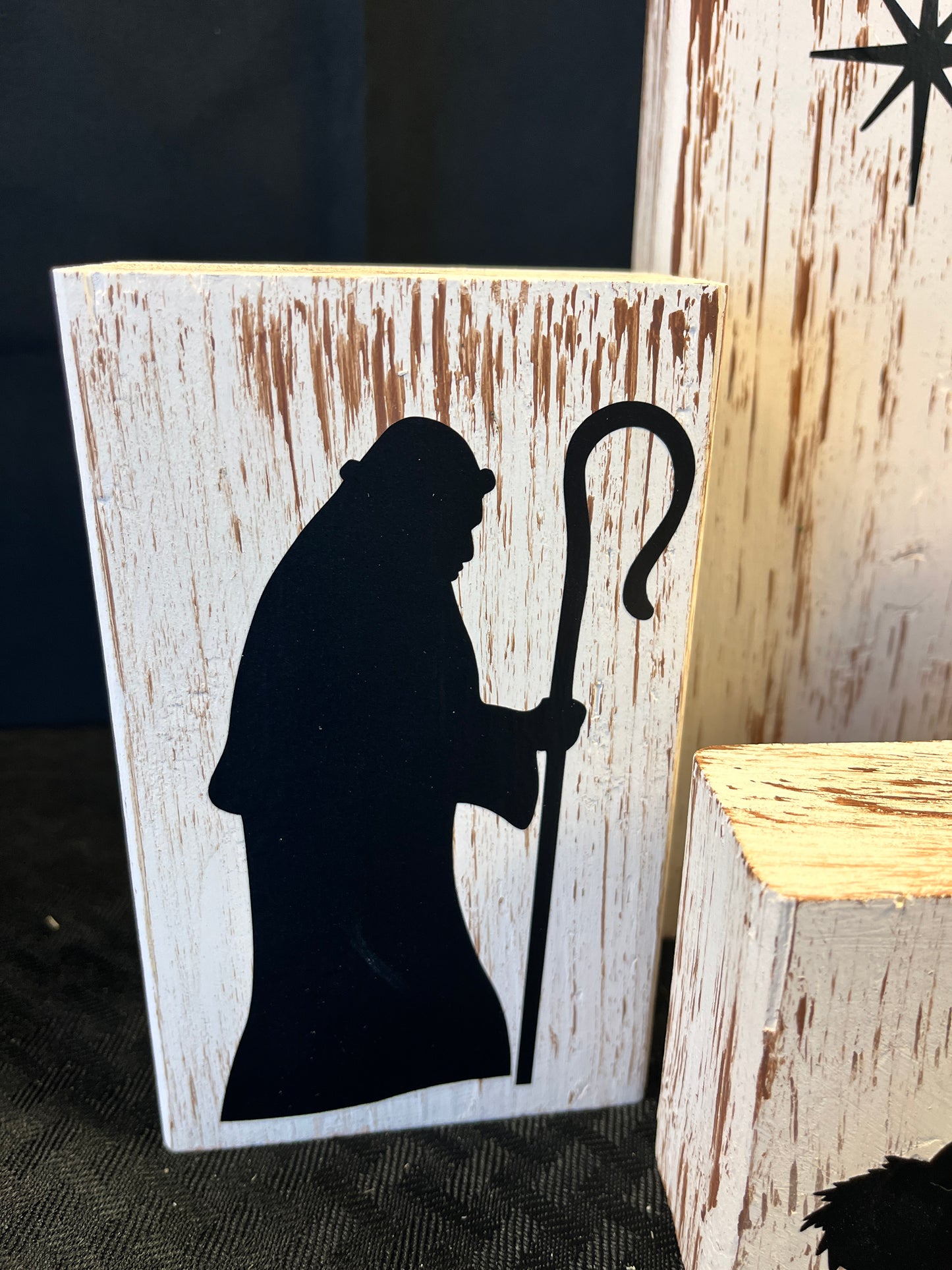 Rustic Wooden Nativity Set DIY Kit