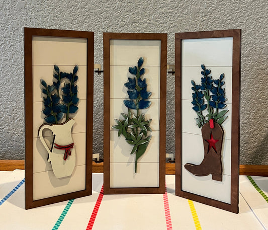 Texas Bluebonnet Trio