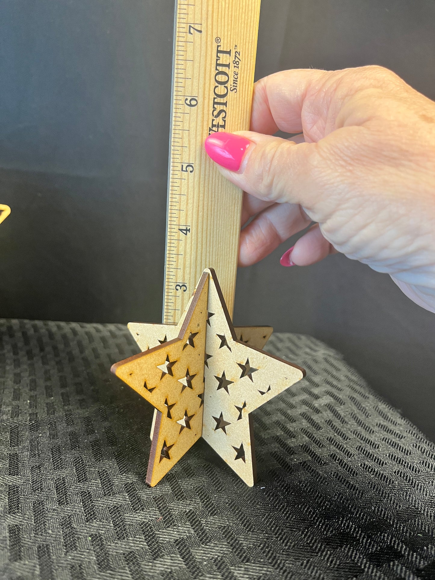3 D Patriotic Stars DIY Kit Set of 5