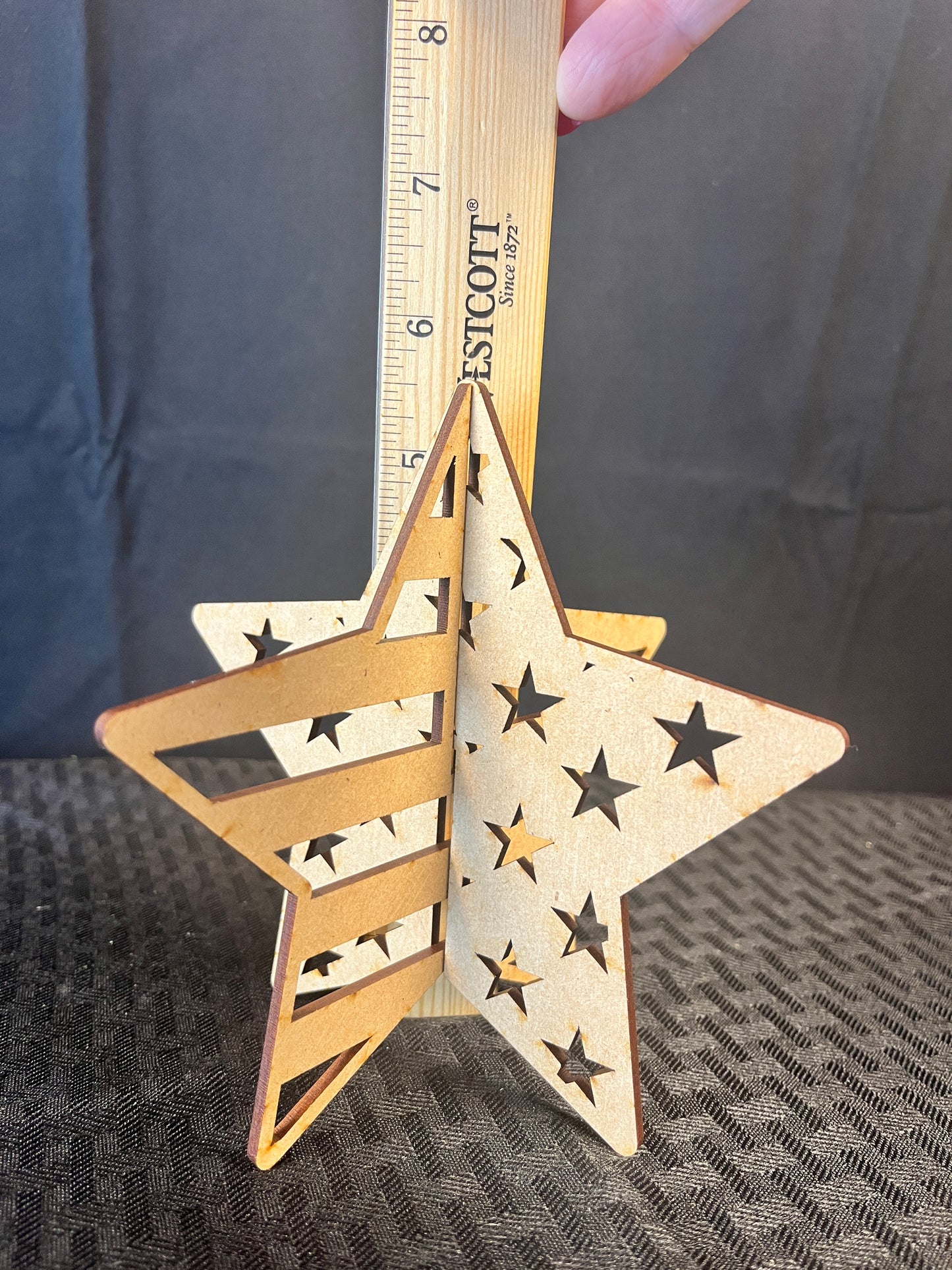 3 D Patriotic Stars DIY Kit Set of 5