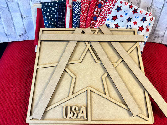 Patriotic Mosaic Star DIY Craft Kit