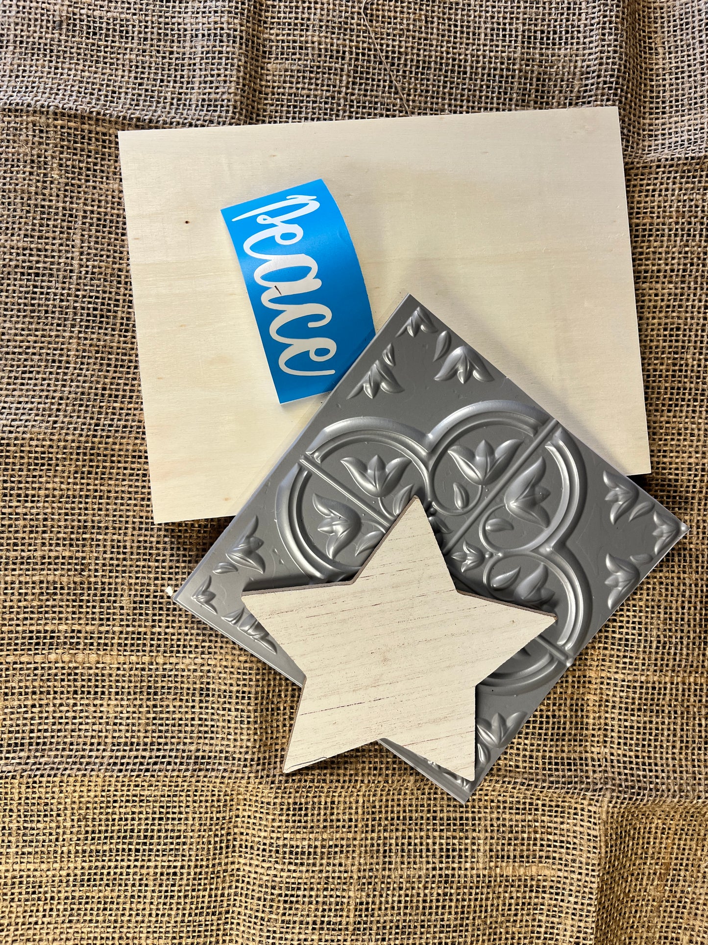 Rustic Tin Tile Star