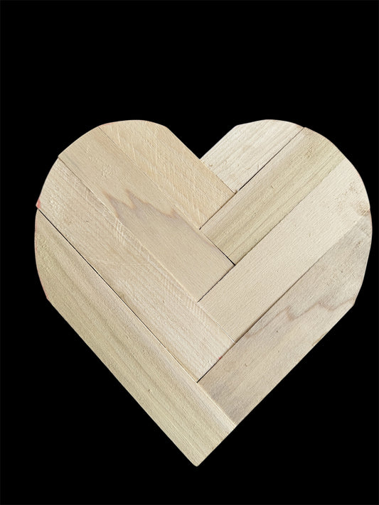 Herringbone Red, White, and Blue Heart