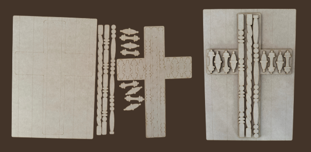 Layered Spindle Cross