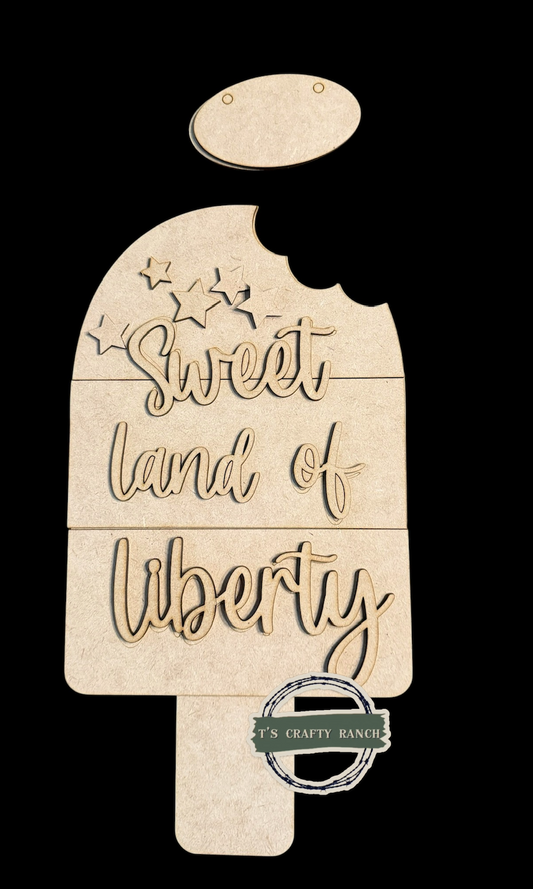 Patriotic Popsicle - Sweet Land of Liberty