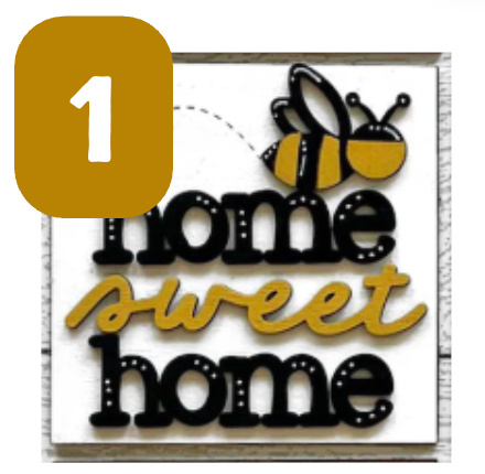 Bee Signs for Interchangeable Ladder Frame